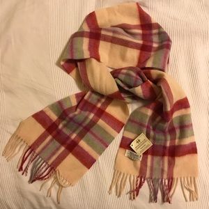 NWT John Hanly 100% lambswool wool scarf Ireland